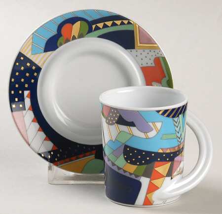 Cafe Galleria Espresso Cup and Saucer Set