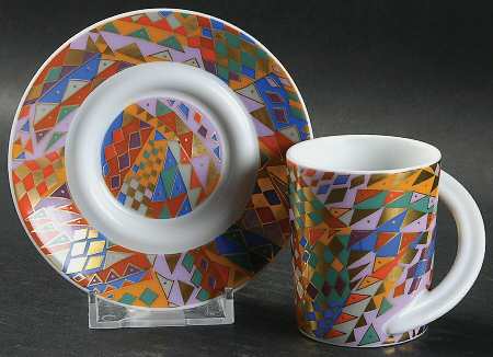Cafe Galleria Espresso Cup and Saucer Set
