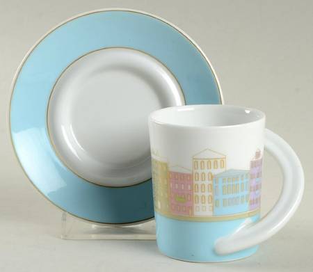 Cafe Galleria Espresso Cup & Saucer Set