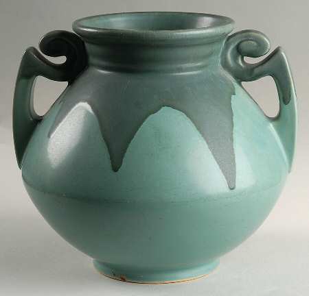 Carnelian I 8" Handled Vase