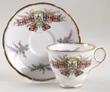 Tartan Series Footed Cup & Saucer Set