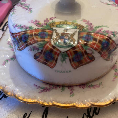Tartan Series Round Covered Butter