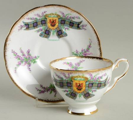 Tartan Series Footed Cup & Saucer Set