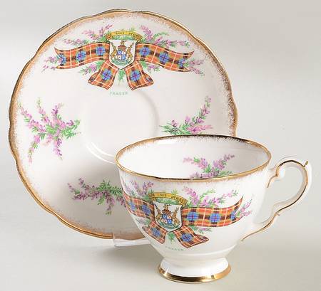 Tartan Series Footed Cup & Saucer Set
