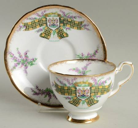 Tartan Series Footed Cup & Saucer Set
