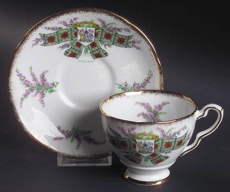 Tartan Series Footed Cup & Saucer Set