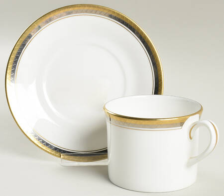 Royal Diamond Flat Cup & Saucer Set
