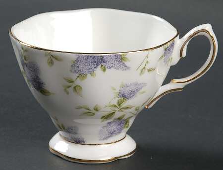 Lilac Lane (Gold Trim) Footed Cup