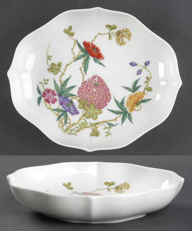Mioraflor (Menton) Oval Tray, 7" Meissen Cup