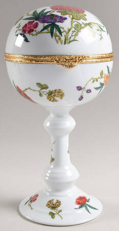 Mioraflor (Menton) Stemmed Ball Box & Hinged Lid