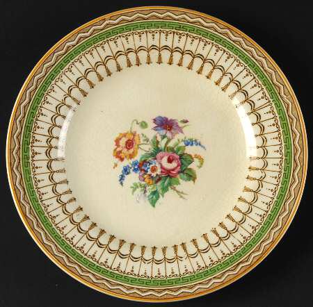 Venetian Green (Floral Center Design) by Ridgway (Ridgways)