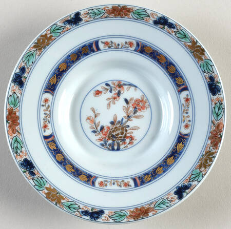 Koutani (Celadon Backgorund) Saucer for Demitasse Cup
