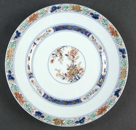 Koutani (Celadon Backgorund) Bread & Butter Plate