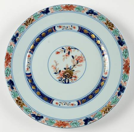 Koutani (Celadon Backgorund) Dinner Plate