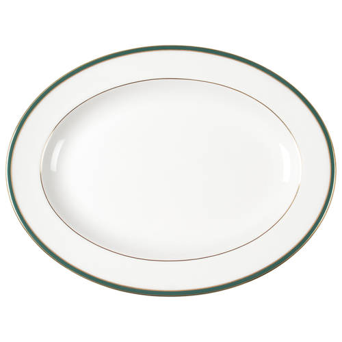 Oxford Green (Indonesia) 13" Oval Serving Platter