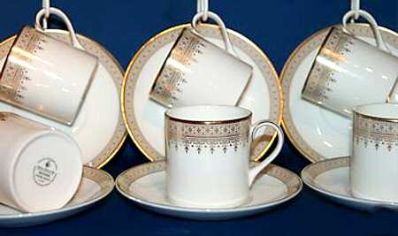Piper Flat Demitasse Cup & Saucer Set