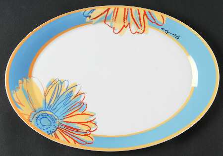 Daisies 12" Oval Serving Platter