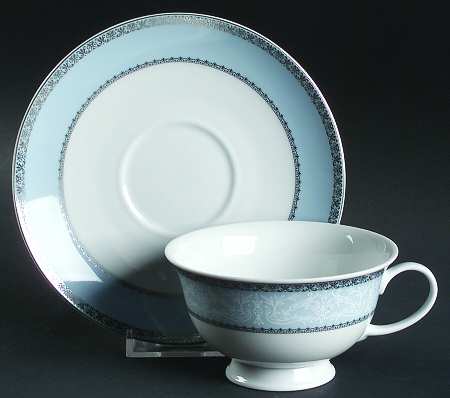 Princess Blue Footed Cup & Saucer Set