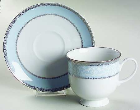 Princess Blue Footed Cup & Saucer Set