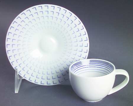 Stratos Flat Demitasse Cup & Saucer Set