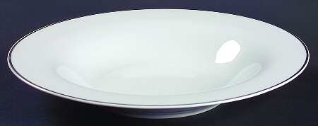 Moon Platinum Large Rim Soup Bowl