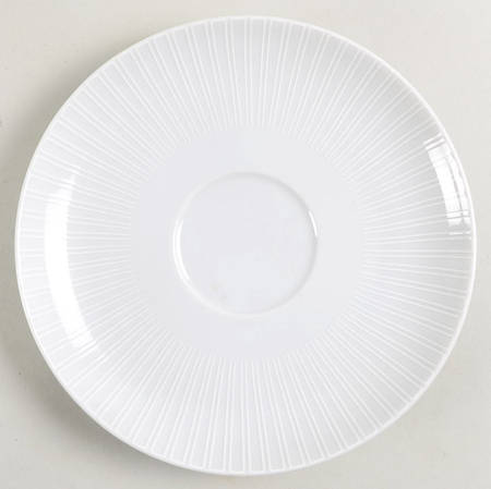 Moon White On White Saucer
