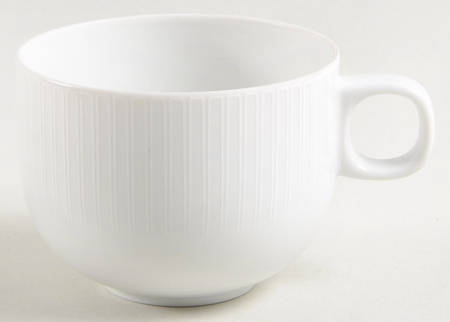 Moon White On White Flat Cup