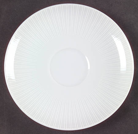 Moon White On White Underplate for Open Sauce Boat