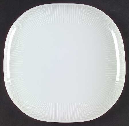 Moon White On White 9" Square Serving Platter