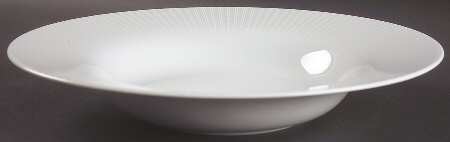 Moon White On White 12" Pasta Serving Bowl