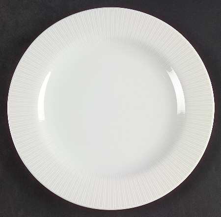 Moon White On White Bread & Butter Plate