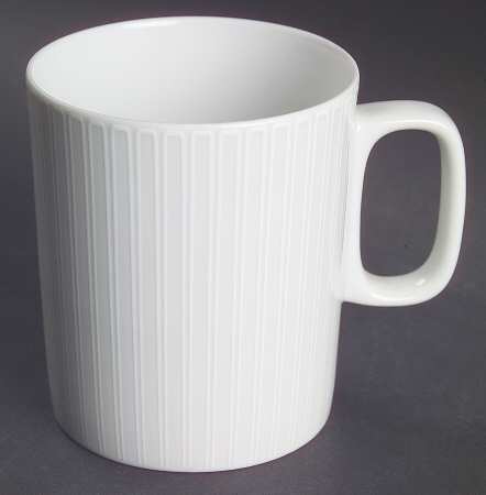 Moon White On White Mug