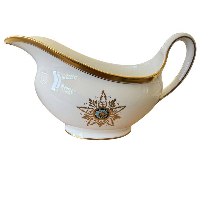 Derby Star Turquoise Gravy Boat