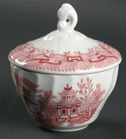 Willow Rosa Sugar Bowl & Lid