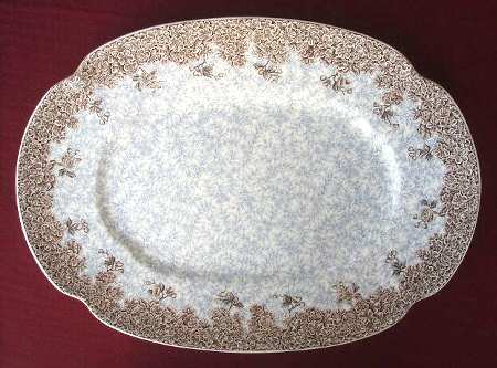 W2297 (Brown) 16" Oval Serving Platter