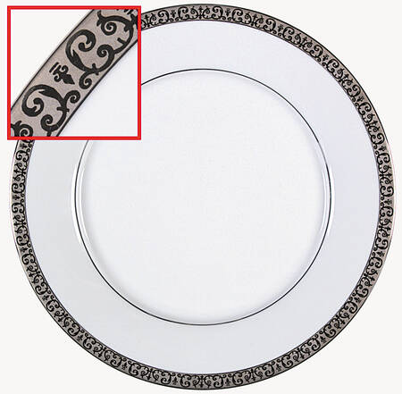 Platinum Buffet Dinner Plate