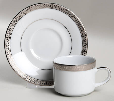 Platinum Buffet Flat Demitasse Cup & Saucer Set