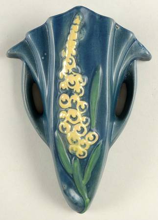 Foxglove Blue 8" Wall Pocket Vase