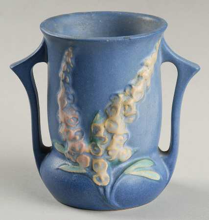 Foxglove Blue 4" Handled Vase