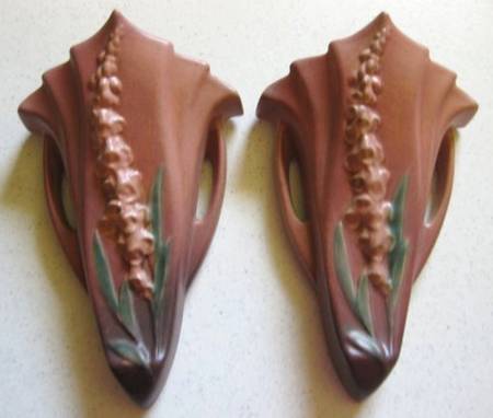 Foxglove Red (Rose Pink) 8" Wall Pocket Vase