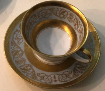 5129 Footed Cup & Saucer Set