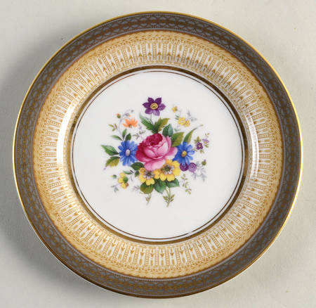 Avon Gray Bread & Butter Plate