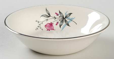 Fern Valley (Platinum) Fruit/Dessert (Sauce) Bowl