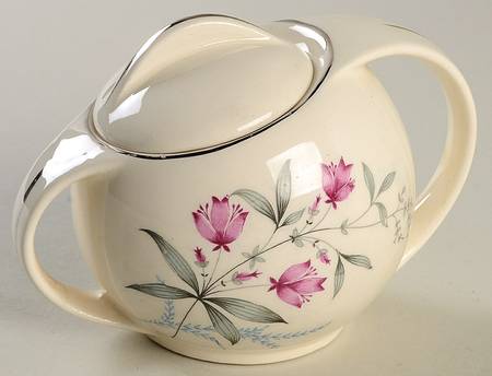 Fern Valley (Platinum) Sugar Bowl & Lid