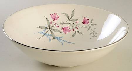 Fern Valley (Platinum) 8" Round Vegetable Bowl