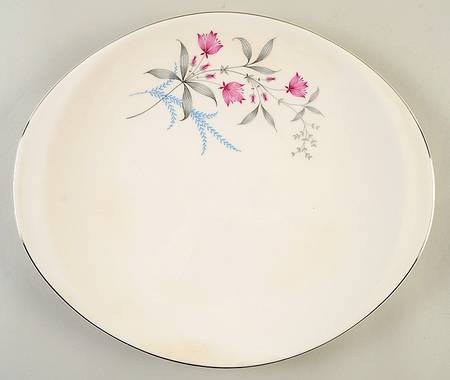 Fern Valley (Platinum) 13" Oval Serving Platter