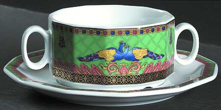 Le Voyage De Marco Polo (Restaurant) Flat Cream Soup Bowl & Saucer Set