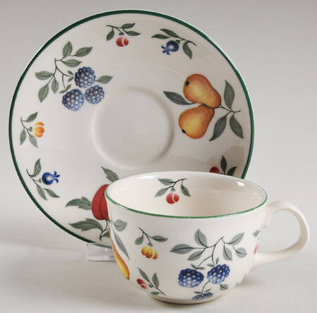 Toscana Flat Cup & Saucer Set