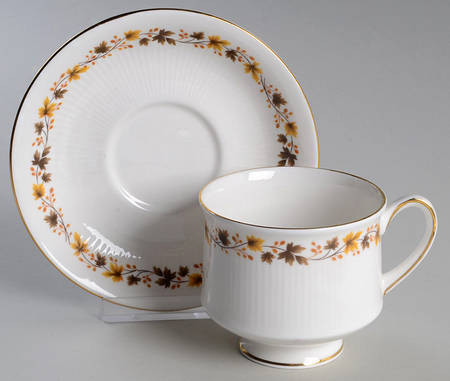 Golden Glory Footed Cup & Saucer Set