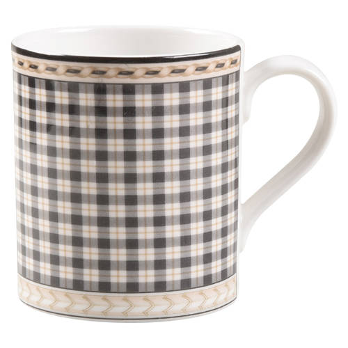 Provence Noir Plaid Mug